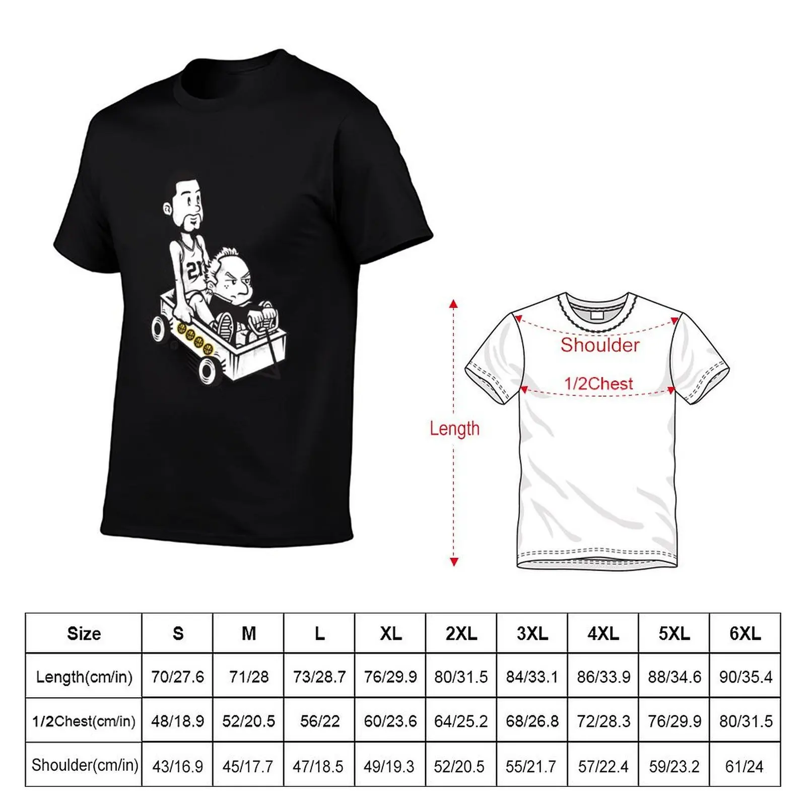 Fundamental Duo T-Shirt graphic t shirt vintage basketball graphic tees t shirt for men