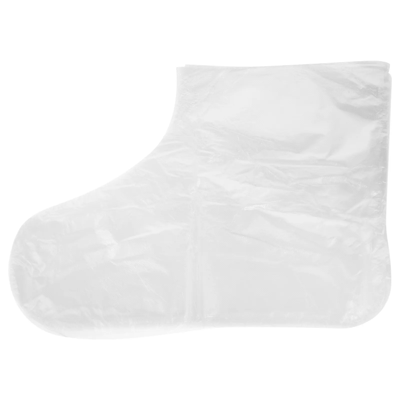200Pcs Disposable Transparent Foot Covers Large Thin Pe Film Booties Odorless for Home Spa Beauty Salon Pedicure Treatment
