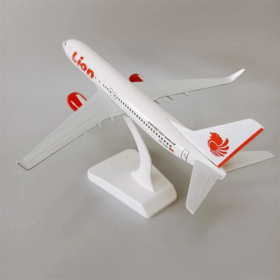 20cm Alloy Metal Air LION Boeing 737-800ER Airlines LION B737 Diecast Airplane Model Plane Model W Base Aircraft Gifts Toys