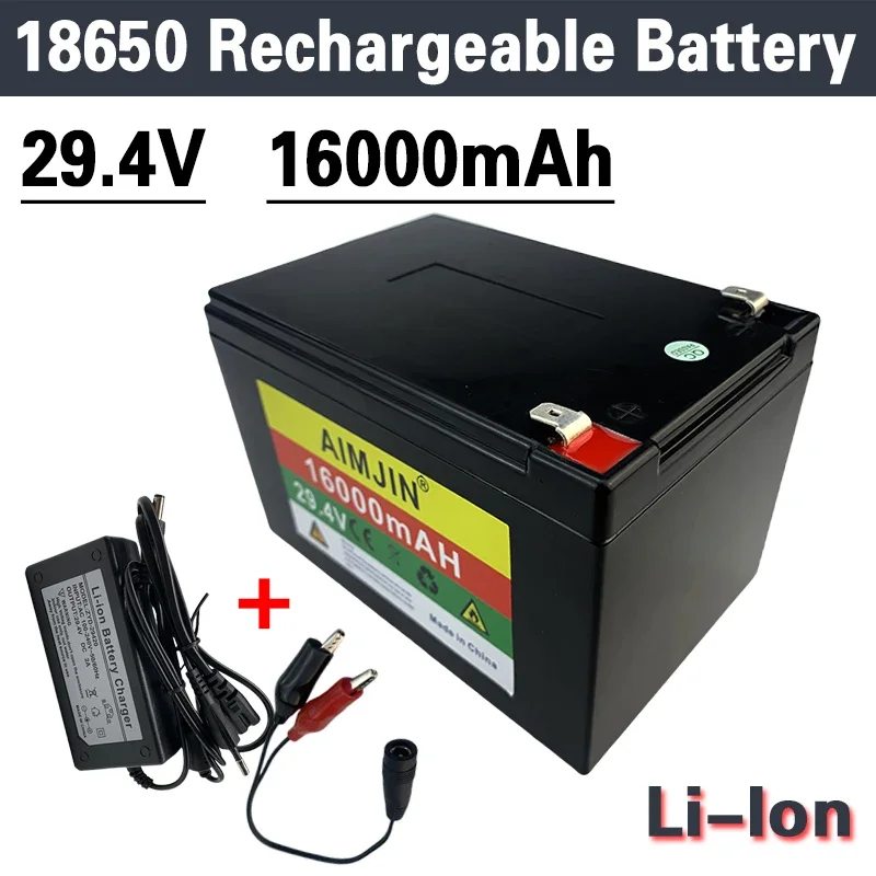 

29.4V 16000mAh Lithium Battery Has Built-In BMS And Large-Capacity DC For Outdoor LED Lights And Mobile Phones etc