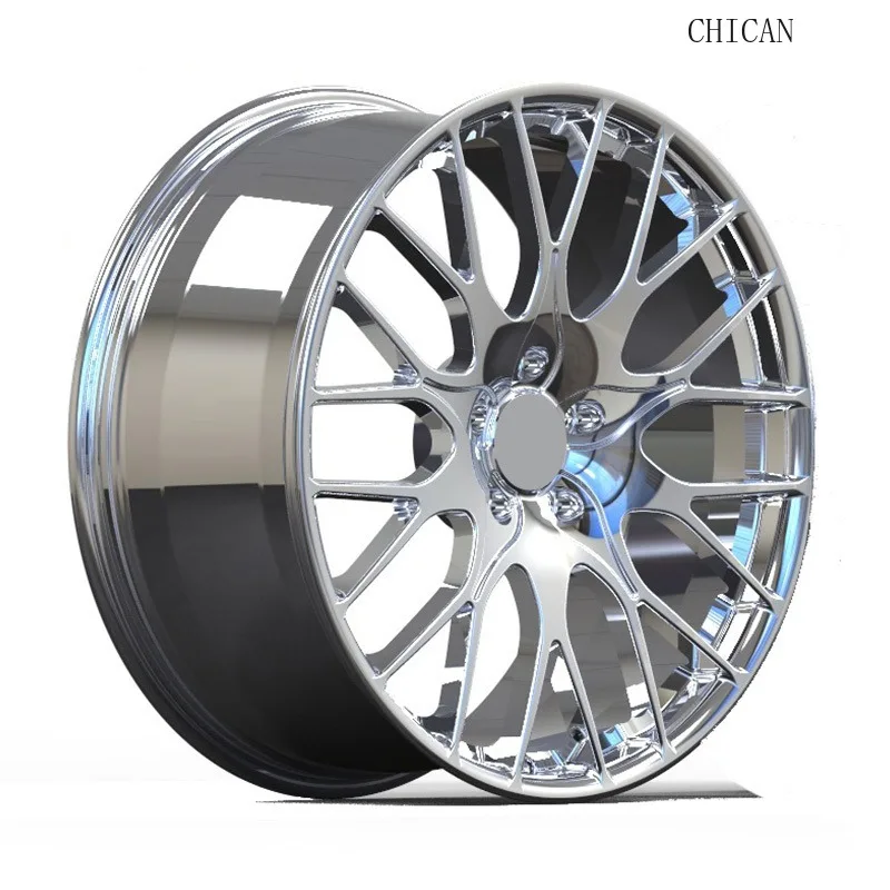 

2026 CHICAN Custom Forged Wheels 17-22 Inch Multi Spokes Polished Silver 6061-T6 Aluminum Alloy Deep Concave Rims 3 Year Warrant