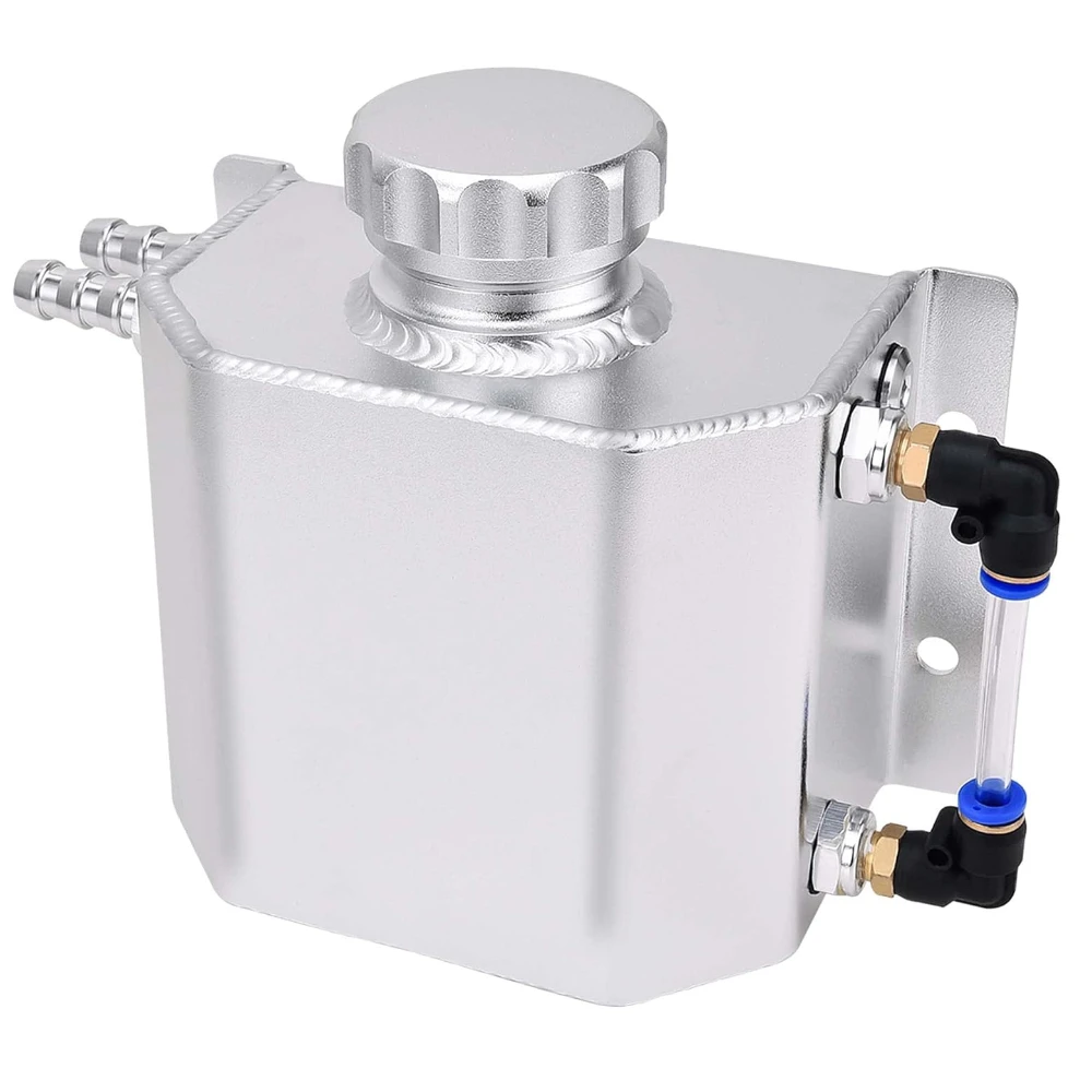 

Radiator Coolant Overflow Tank Coolant Recovery Tank 1L Aluminum Universal