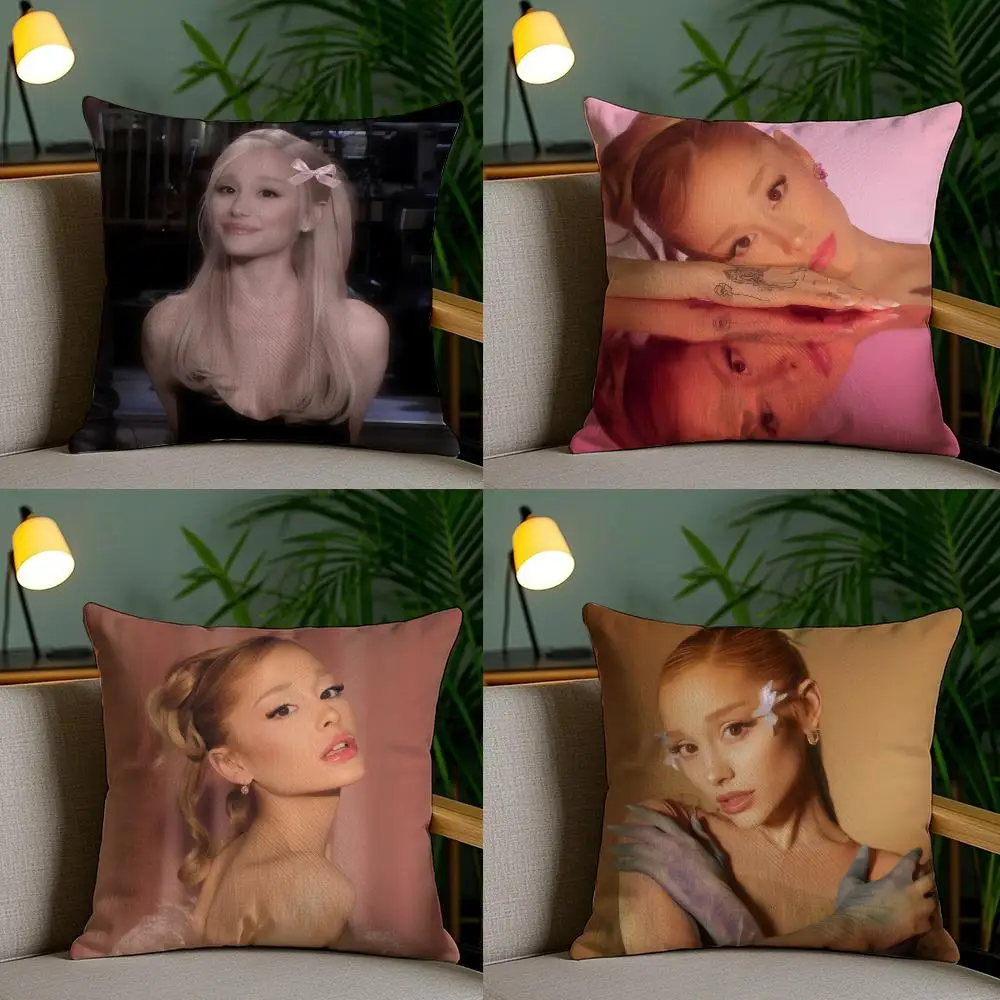 Ariana G-Grande ACTOR Pillow Case Cushion Cover Soft Washable Pillow Case Multi-Scene For Couch Bed Travel Office Use