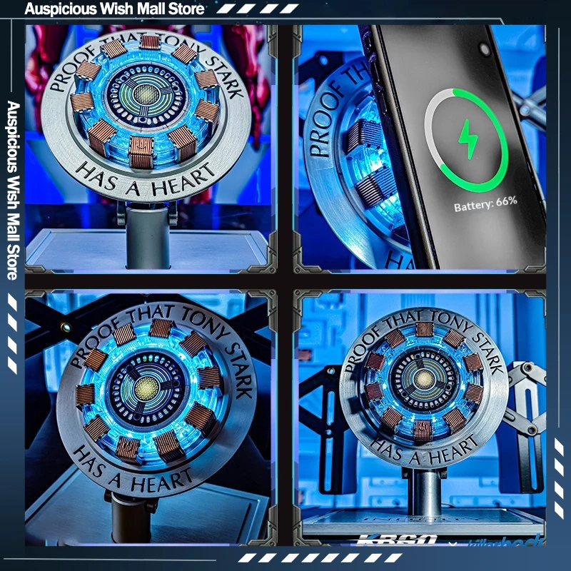 

Killerbody Licensed Iron Man Chest Arc Reactor Wireless Magnetic Charger Alloy Base Charging Station For Phones Gift