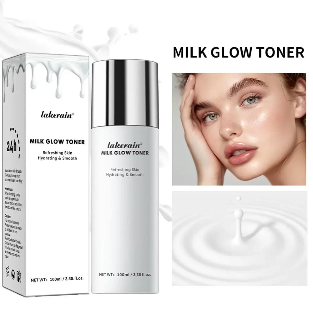 

Milk Glow Toner Brightening Skin Powerfully Moisturizes Skin Moisture Dry Locks Tired Care In Relieve Skin And Beauty 100ML O8R9