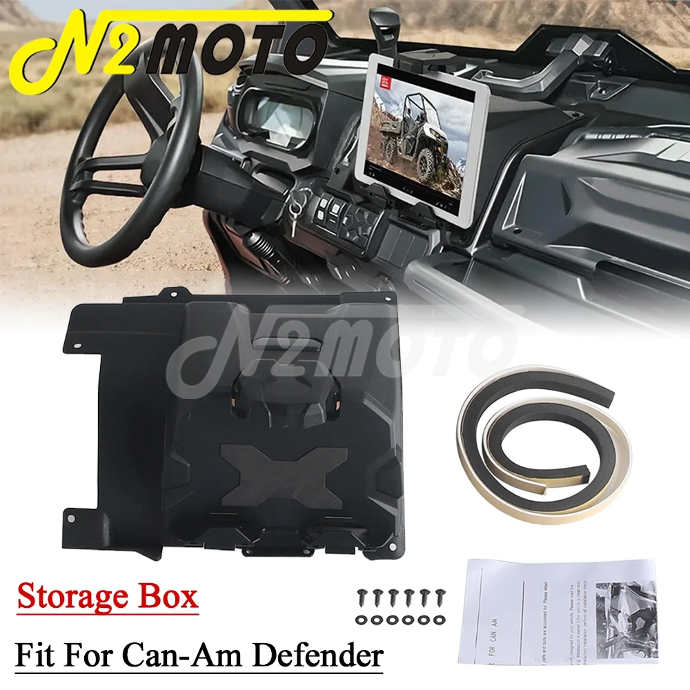 

UTV электронный держатель для планшета, мобильный телефон, GPS-крепления, ящик для хранения, лоток-органайзер для Can-Am Defender HD5 Max HD10 HD8 17-23
