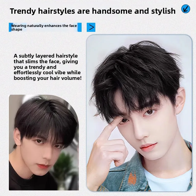 الرجال الشعر البشري الحرير أعلى الباروكات الطبيعية الأسود شعر مستعار مستقيم لأقل أو لا الشعر الذكور نظام استبدال مريح وتنفس