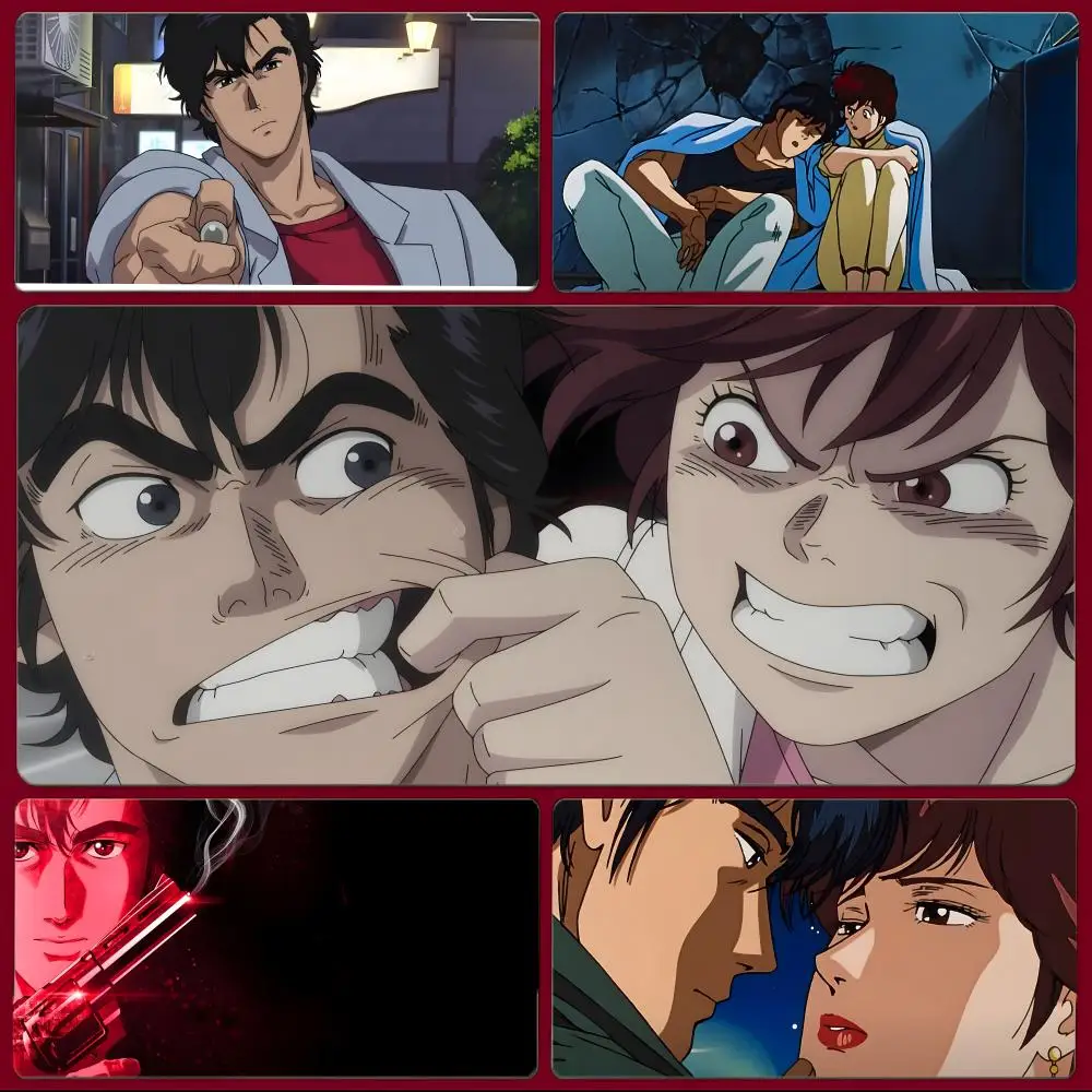 anime action C-City Hunter Mouse Pad Large Gaming Mousepad with Stitched Edges Thickened Desk Mat PC