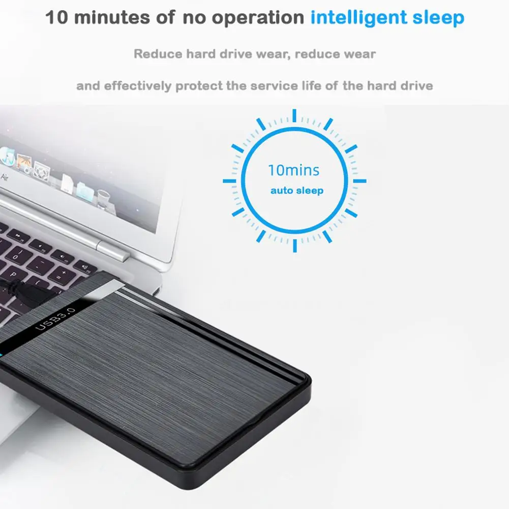 

Корпус внешнего жесткого диска SSD USB 3.0 с диагональю 2,5 дюйма — интерфейс SATA без инструментов для легкой мобильности и твердотельного механического серы V8G6