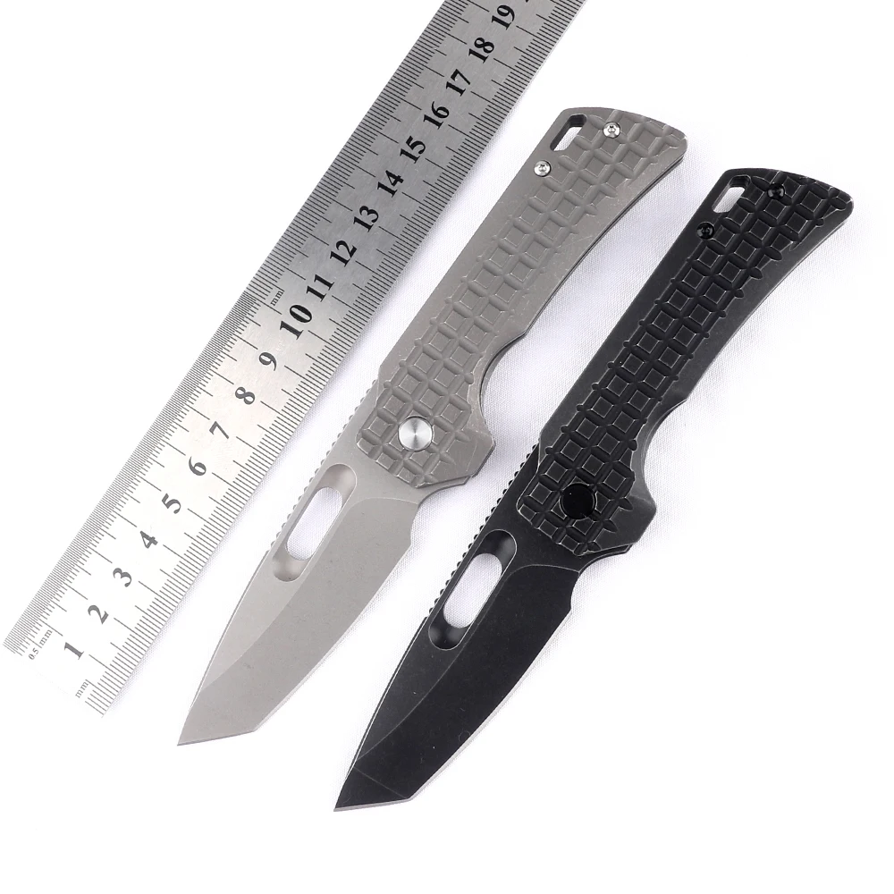 

NINE THORN Folding Knife M390 Blade Titanium Handle Outdoor Camping Hunting Survival Kitchen Fruit Pocket EDC Tool