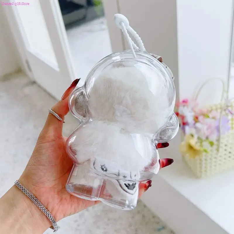 D0JC Clear Acrylic Display Case With Dustproof Seal for Collectible Doll Preservation and Storage Solution