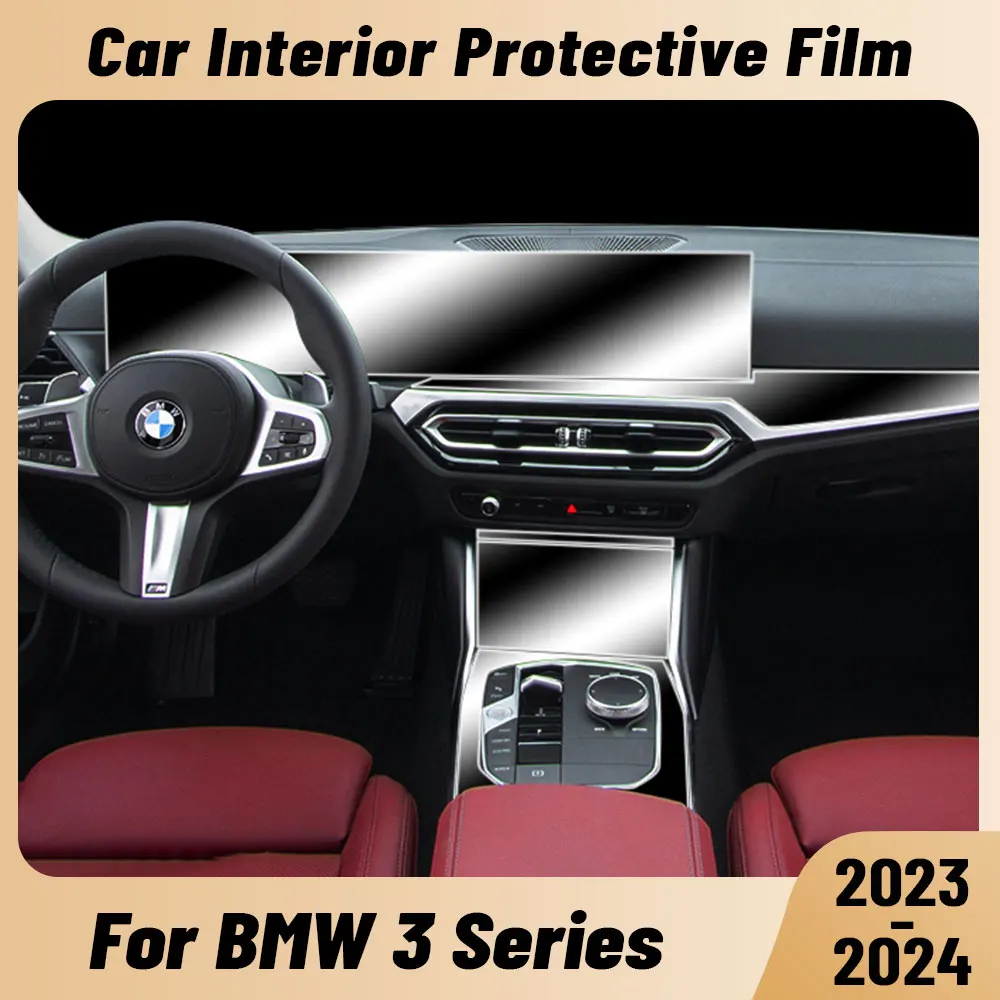 

Anti-scratch Car Interior Center Console Media Dashboard Navigation TPU Protector Film For BMW 3 Series G21 2023 2024 Sticker