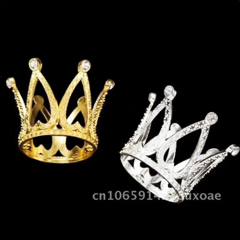 

Cake Decoration Small Crown Ornaments Six Connected Small Love Princess Mini Pearl Crown Cake Decoration