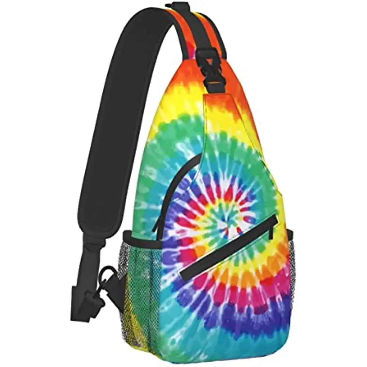 Rainbow Sling Bag for Men Women Crossbody Chest Backpack Daypack Shoulder Bags Casual Unisex Polyester Outdoor