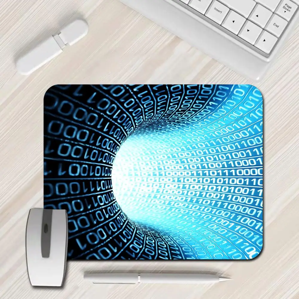 

Mause Pad Gamer Rug Matrix Binary Code Mouse Pads Deskmat Desktop Table Mat Pc Gaming Computer Desk Protector Kawaii Accessories