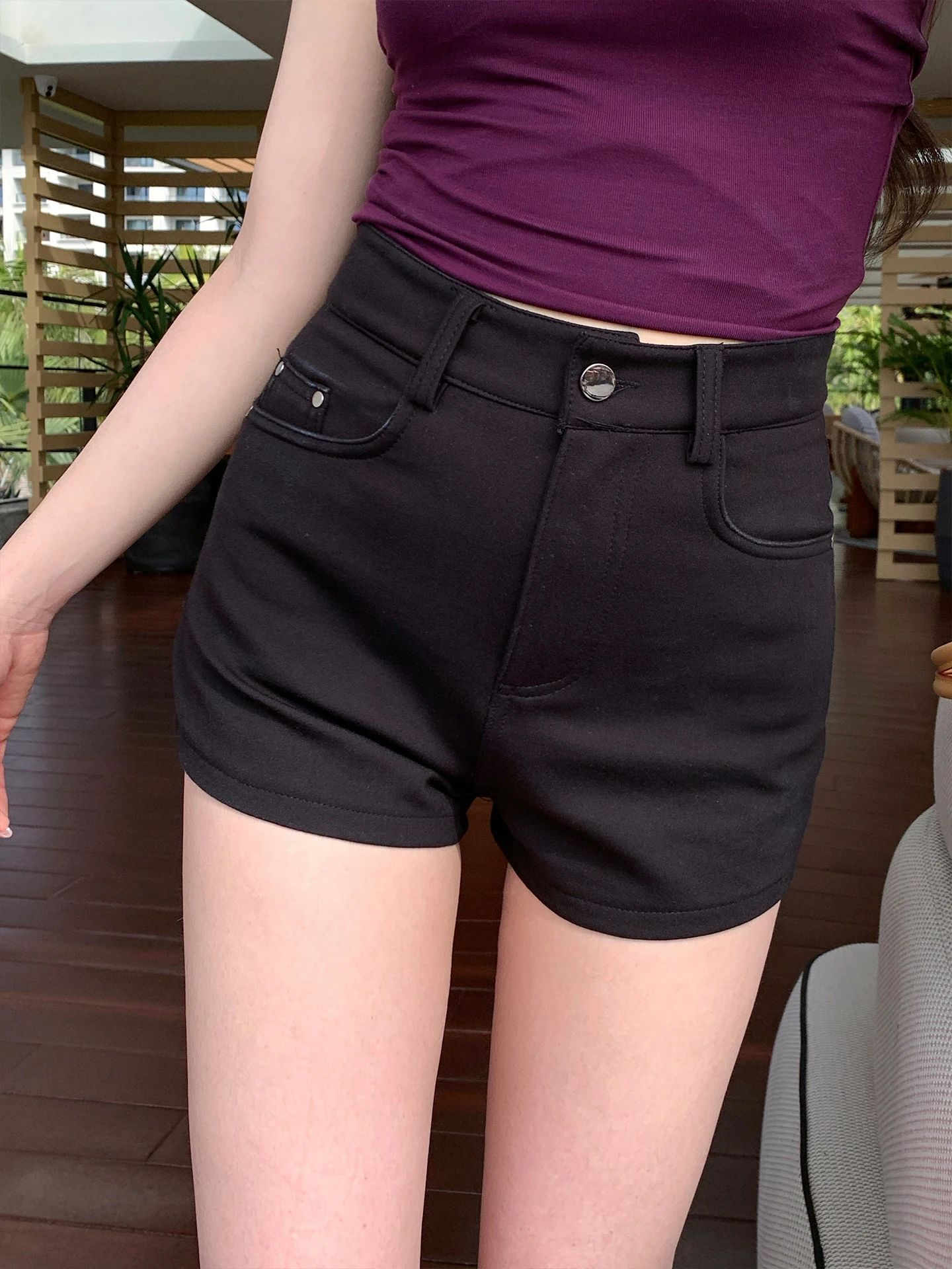 

Женские летние облегающие шорты x Stevens с высокой талией, универсальные повседневные брюки А-силуэта для города