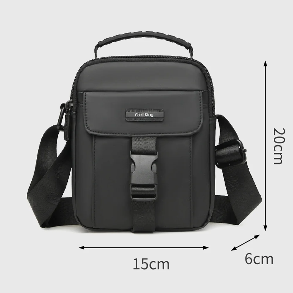 Bolsa crossbody nova moda filme de couro à prova dwaterproof água bolsa de ombro masculina vertical casual simples luz moda bolsa