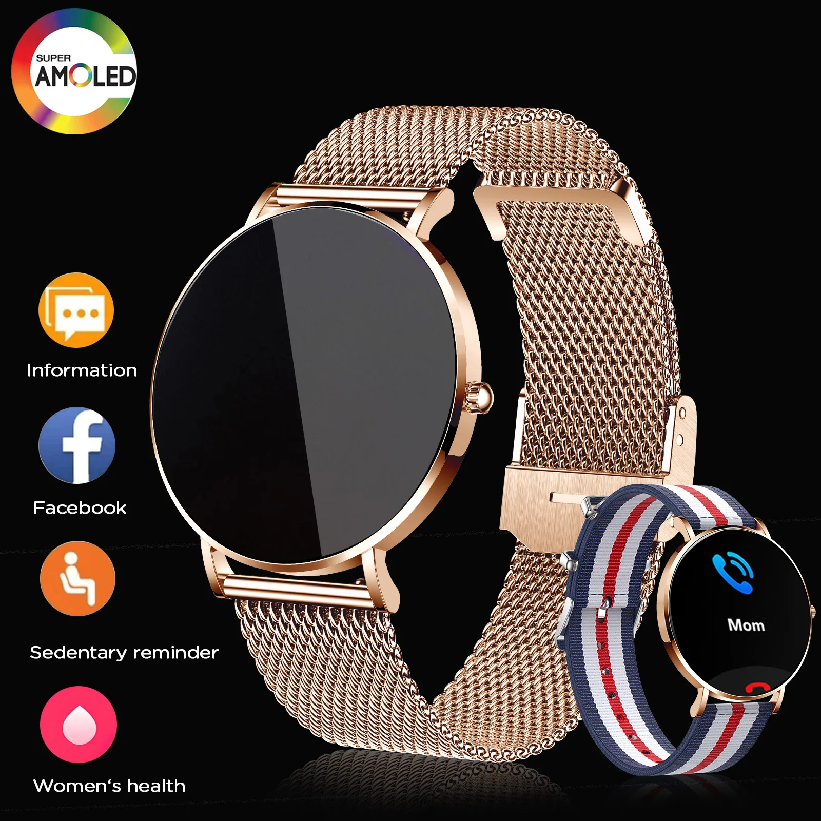 New Ultra Thin Smart Watch Women 1.43