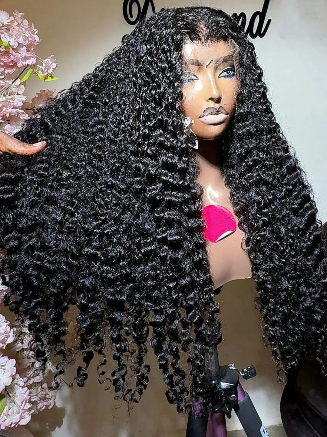 Hd 300% birmanês onda profunda 38 40 Polegada 13x6 hd laço frontal perucas de cabelo humano brasileiro preplucke birmanês encaracolado 13x4 peruca dianteira do laço