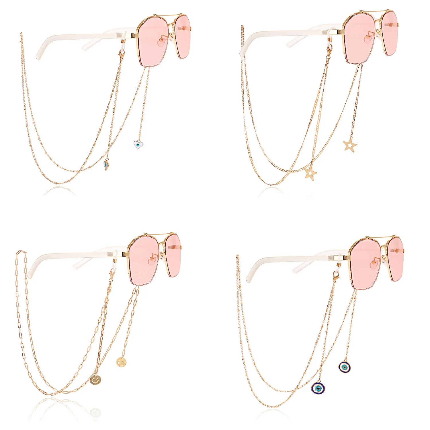Eyeglass Chain with Butterfly Beads Tassel for Sunglasses Fashionable Premium Lightweight Trendy Comfortable Stylish Durable