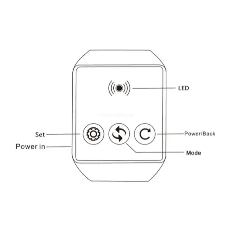 Botão chamada para idosos sem fio à prova d'água relógio alarme pager para cuidador para enfermagem