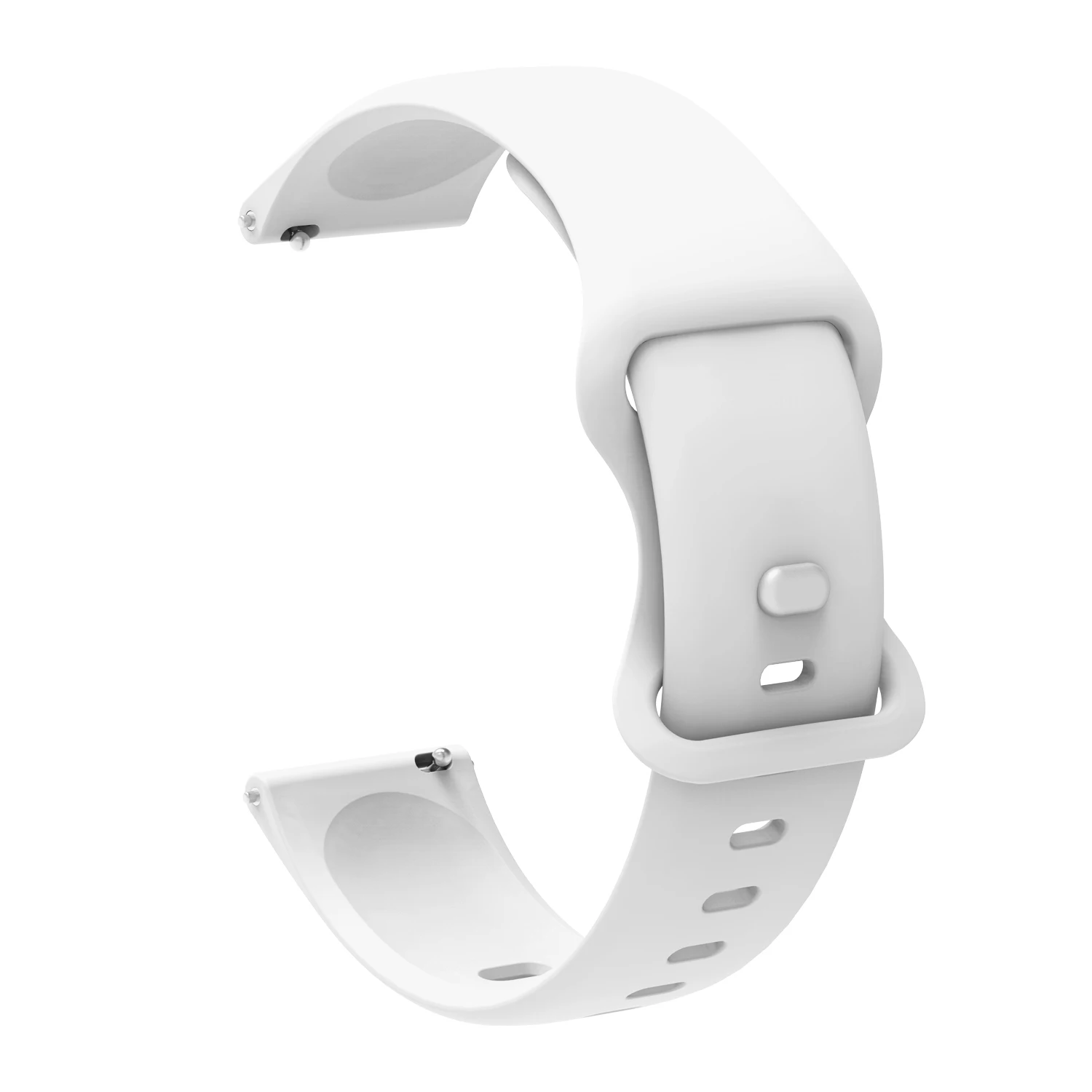 

Universal 20mm 22mm Wristband with 8-Style Stable Buckle Quick Release Lightweight Silicone Sport Smartwatch Band For Men Women