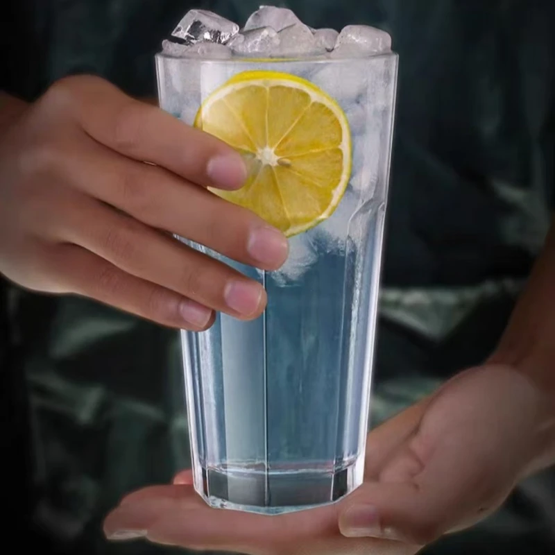 نظارات شاي الجليد جبل طارق سهلة التنظيف مثالية لخدمة المشروبات الباردة - مناسبة لحفلات المطبخ المنزلية والاستخدام اليومي