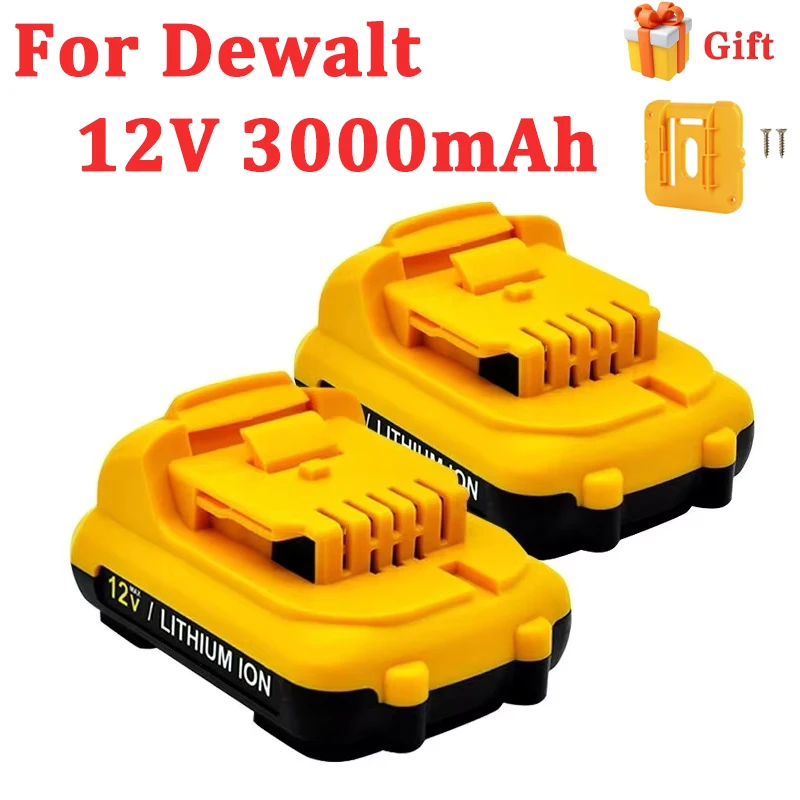 12V 3000ｍAh Power Tools Battery Replaces for Dewalt  DCB120 DCB123 DCB125 Batteries