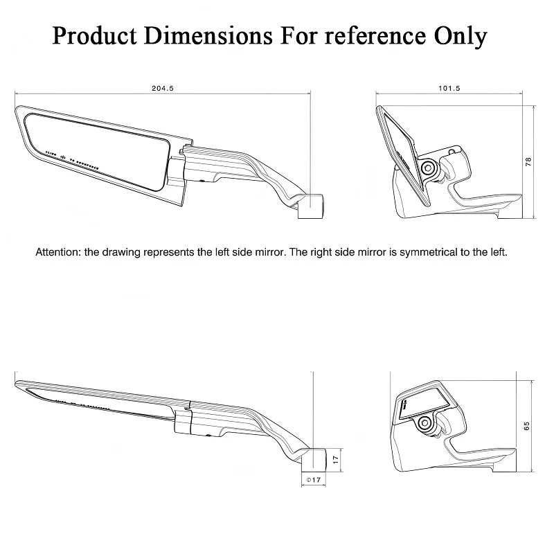Spion Baru Cocok Untuk YAMAHA YZF R1 YZF R6 YZF R7 R1 R6 R7 yzf-r1 r6 r7 2015-2025 Spion Motor dengan Lampu Sein