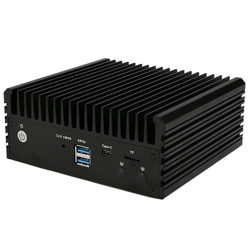 كمبيوتر العميل رقيقة صغيرة مع شاشات ثلاثية ، سطح المكتب بدون مروحة ، NUC ، i226-V ، 4 Lan ، 4 USB ، 5105 ، Linux ، Pfsense