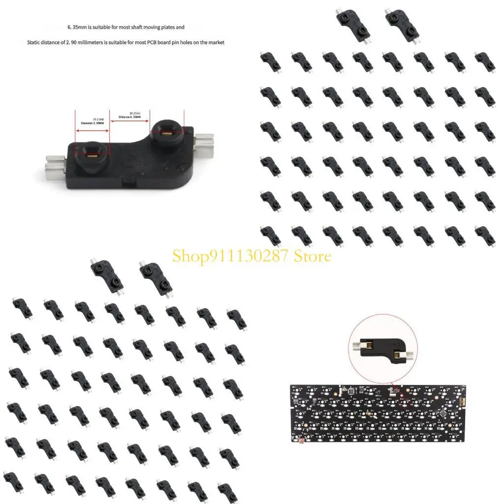 J1HC 50 Stück Hot-Plug-PCB-Buchse Hot-Swap-fähige PCB-Buchse für mechanische Tastatur