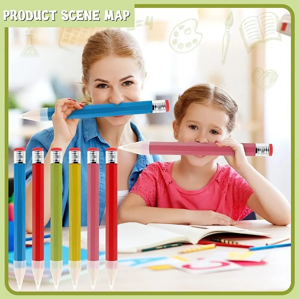 Supplies Novelty Toy Performance Prop Fun Gift Huge Pencil Large Wood Pencil For Painter Artist Student Giant Pencil