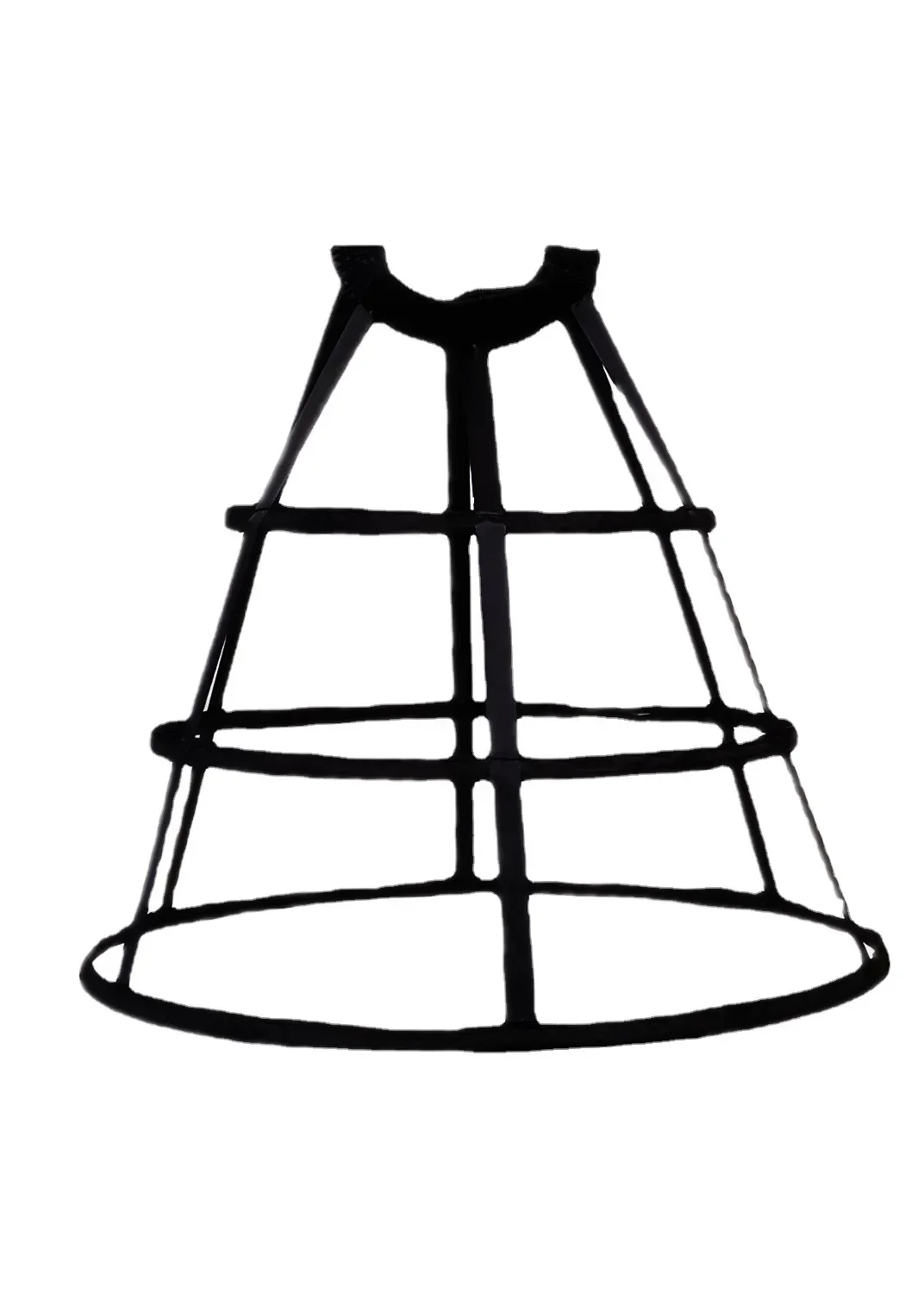 

Женская нижняя юбка с эластичным поясом, белая, черная, с 3 обручами, юбка-клетка, свадебная кринолиновая нижняя юбка