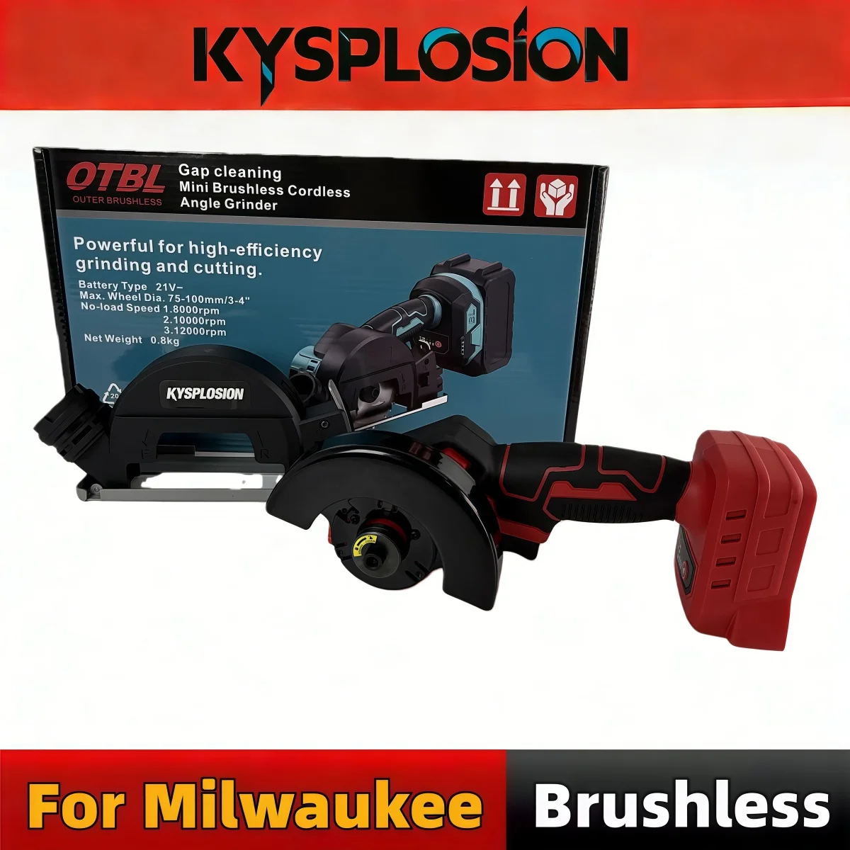 

Бесщеточная аккумуляторная циркулярная пила Milwaukee 18В, регулируемый угол, для резки дерева и металла