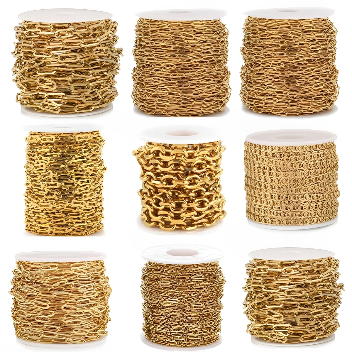 1Meters Stainless Steel Oval Link Cable Chains DIY Jewelry Making Necklace Findings Crafts Bracelet Anklet Body Chain Wholesale