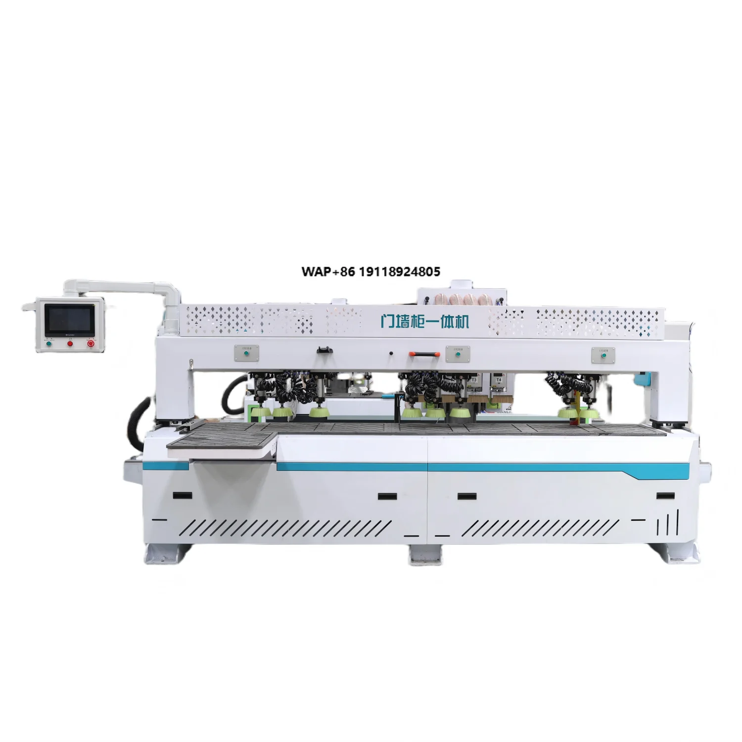 

Door Wall Cabinet Integrated Lock Slotting Drilling Woodworking Machinery Automatic Hole Drilling Machine for Panel Cabinet Door