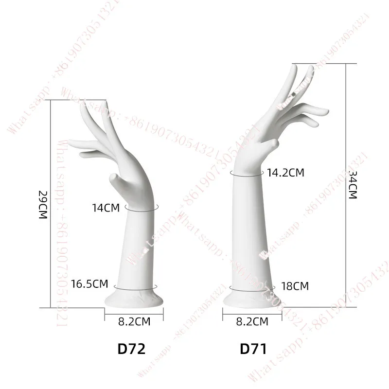 

Hand model props jewelry display bracelet ring bracelet gloves simulation fake female hand model ornament
