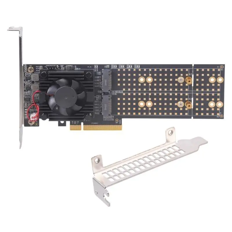 Y1UB Metal PCIe3.0 Expansion Card 48 Lane Splitters Supports Four M.2 SSDs 22110 Size