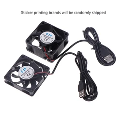 1Piece PC Computer Case Cooler 60mm USB Fan 5V Brushless Cooling Fans For Raspberry Radiator Ventilation Oil Bearing