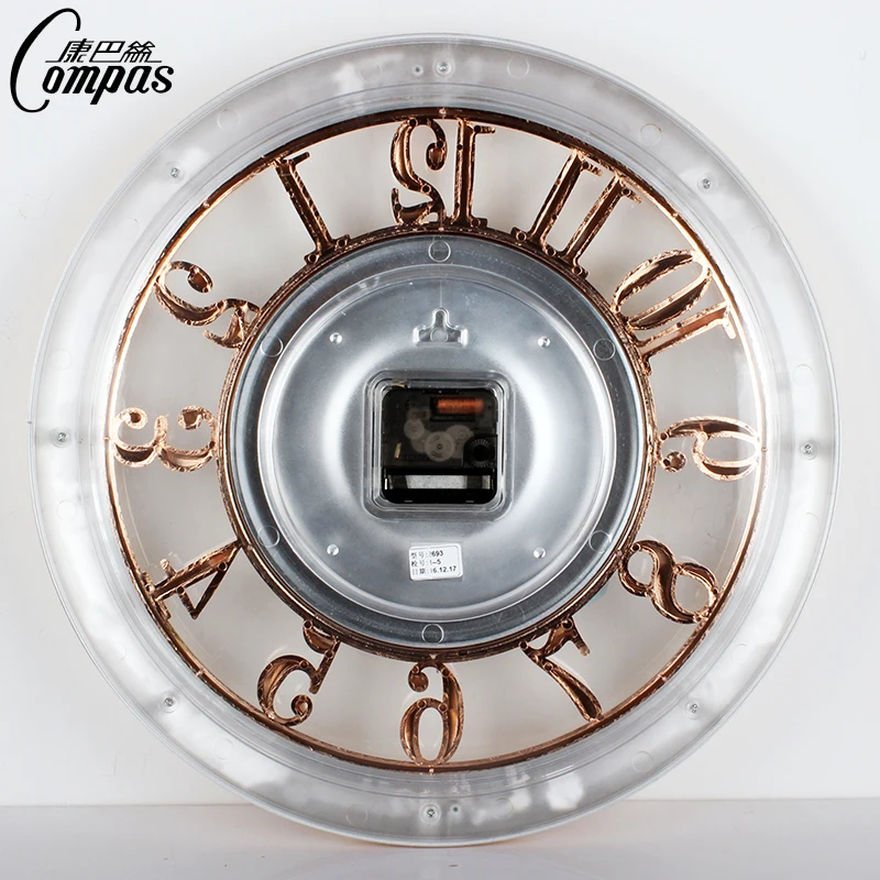 16-inch Large Wall Clock Vintage Silent Luxury Gold Shabby Chic Kitchen Home Watch Wall Clocks Home Decor Duvar Saati Gift SC574