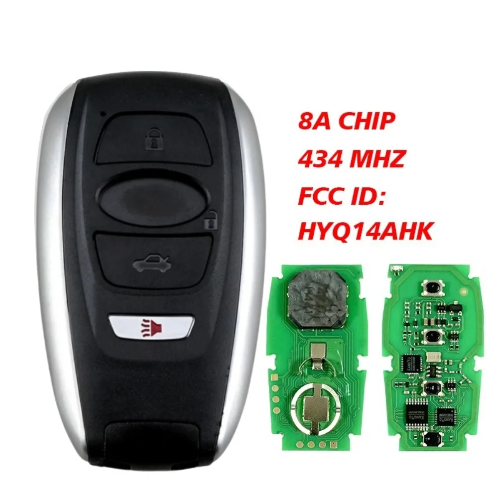 

Suitable for Subaru 3+1 Key Smart Remote Car Key 434MHZ 8Achip FCCID: HYQ14AHK