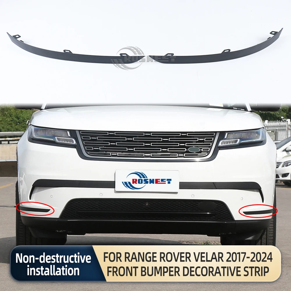 

Front Bumper Side Lower Cover Trim Strip For Range Rover Velar Low Configuration Version 2017-2024 L560 Car Accessories LR093510