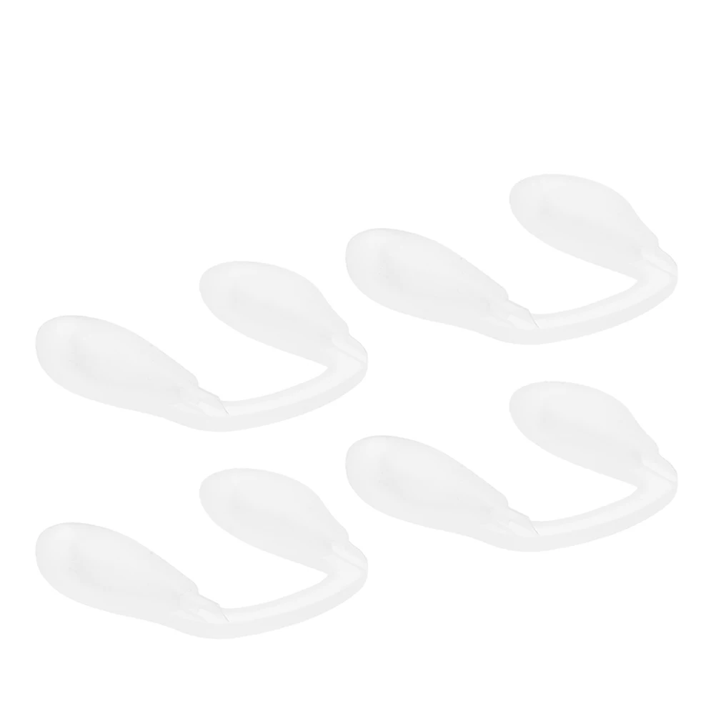 4 قطعة سيليكون العالمي على شكل حرف U مخدات أنف للنظارة واضح استبدال وسادة جسر الأنف المضادة للانزلاق النظارات اكسسوارات مستقرة لينة #1