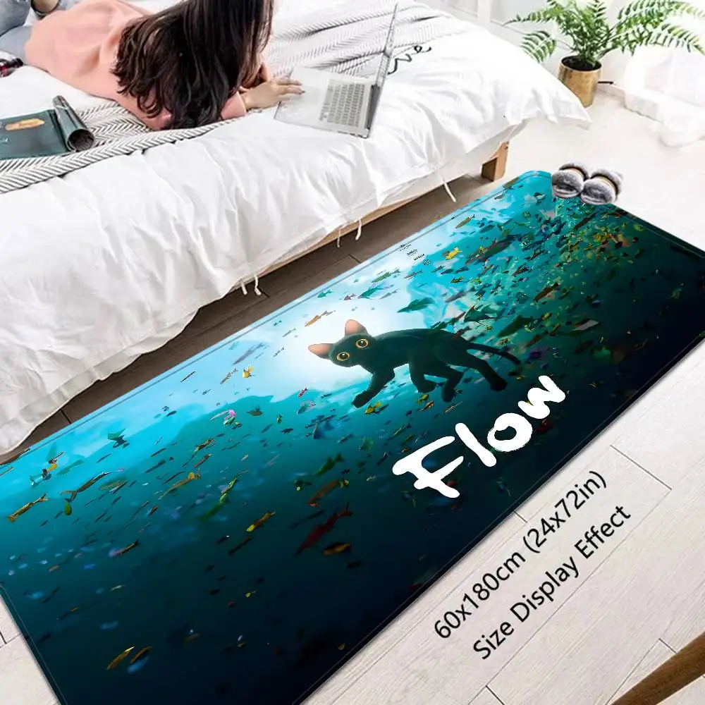 Movie F-Flow Cat Floor Mat Rectangle Anti-slip Home Soft Badmat Front Door Indoor Outdoor Mat Hotel Decor Mat