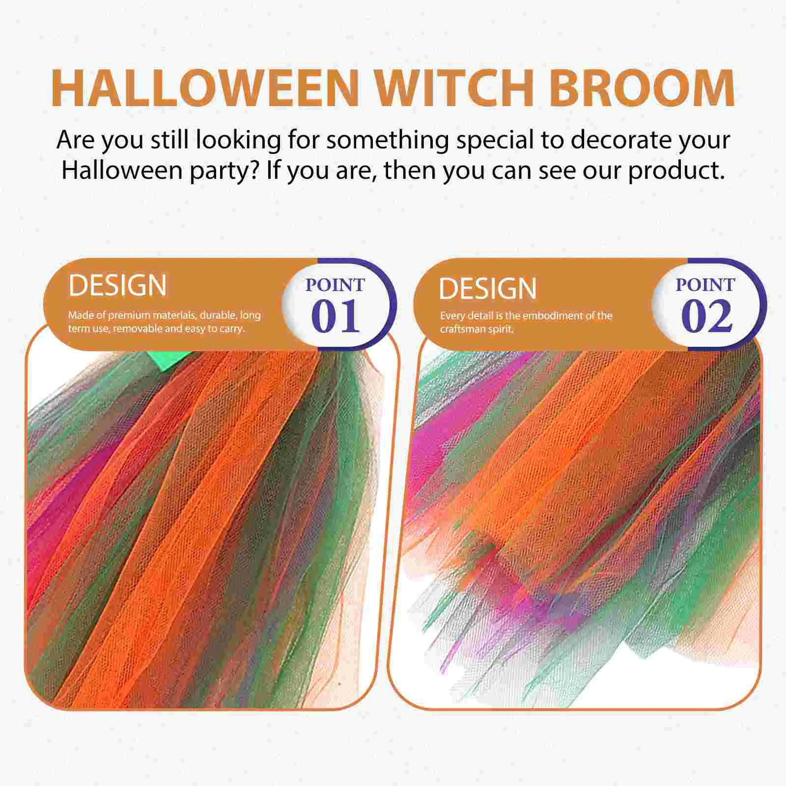 Decoration Witch Broom Party Halloween Props Kids Costume Ladies Costumes