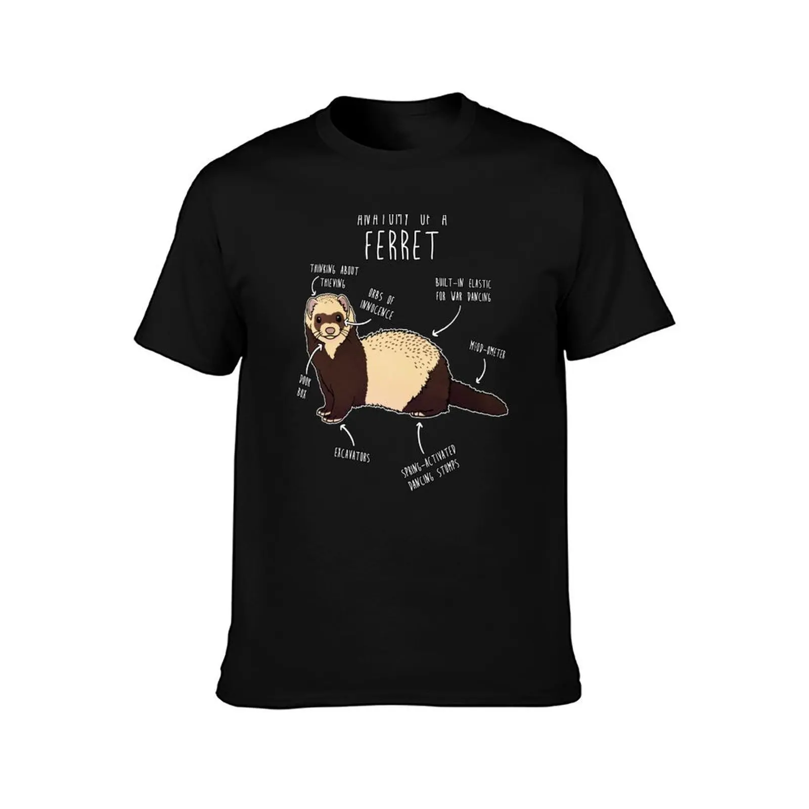 Anatomy of a Ferret T-Shirt t shirts for man cotton funny g man t shirts for men T-Shirt