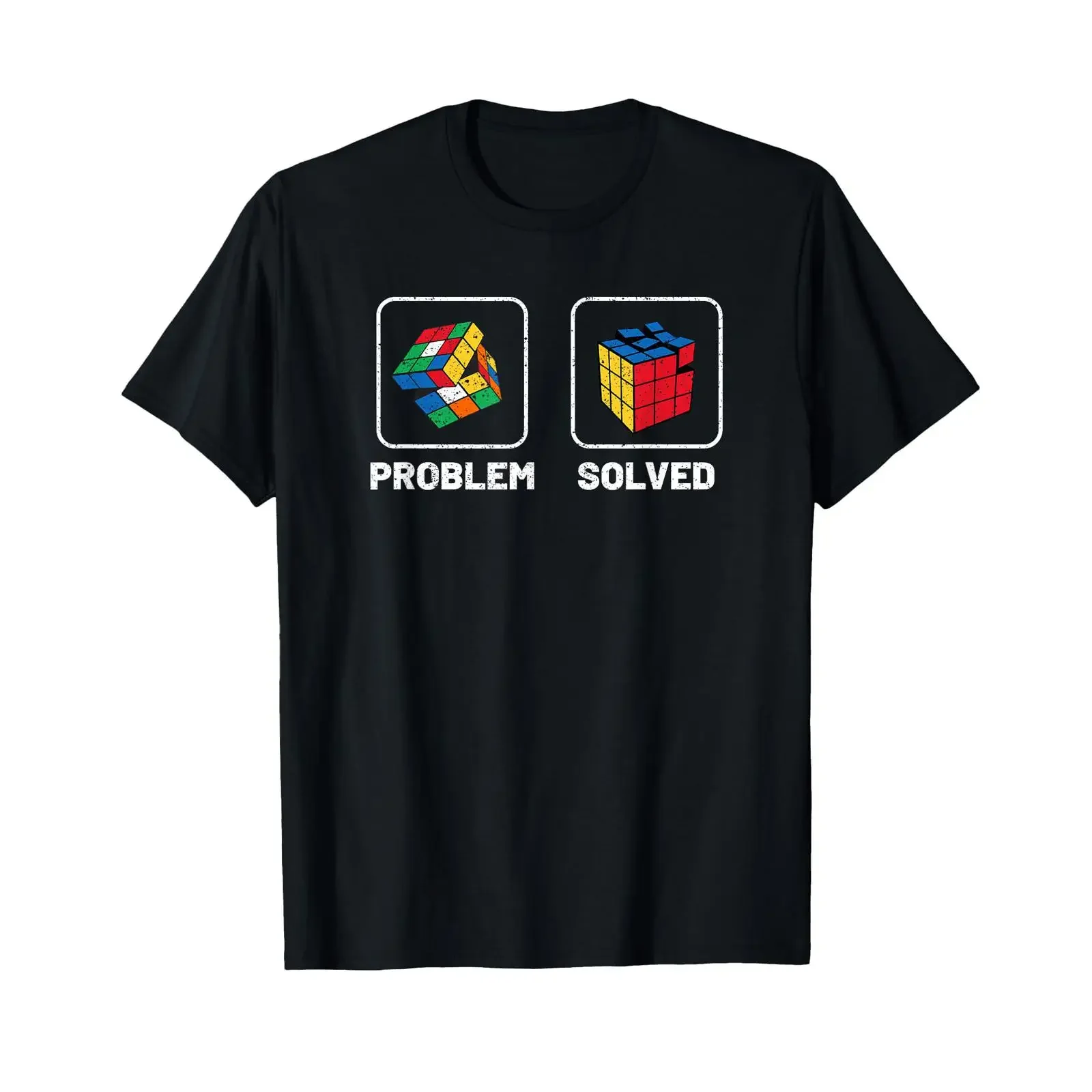 Competitive Puzzle Cube Problem Solved Speed Cubing T Shirt vintage Washed Stretched graphic Slightly Versatile