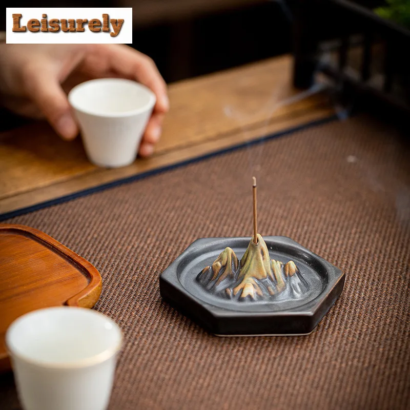 الحبر مصبوغ حامل البخور الجبلية البخور الدخان شلال البخور المشتعلة مبخرة عناصر الشاي اكسسوارات الحلي الحرفية