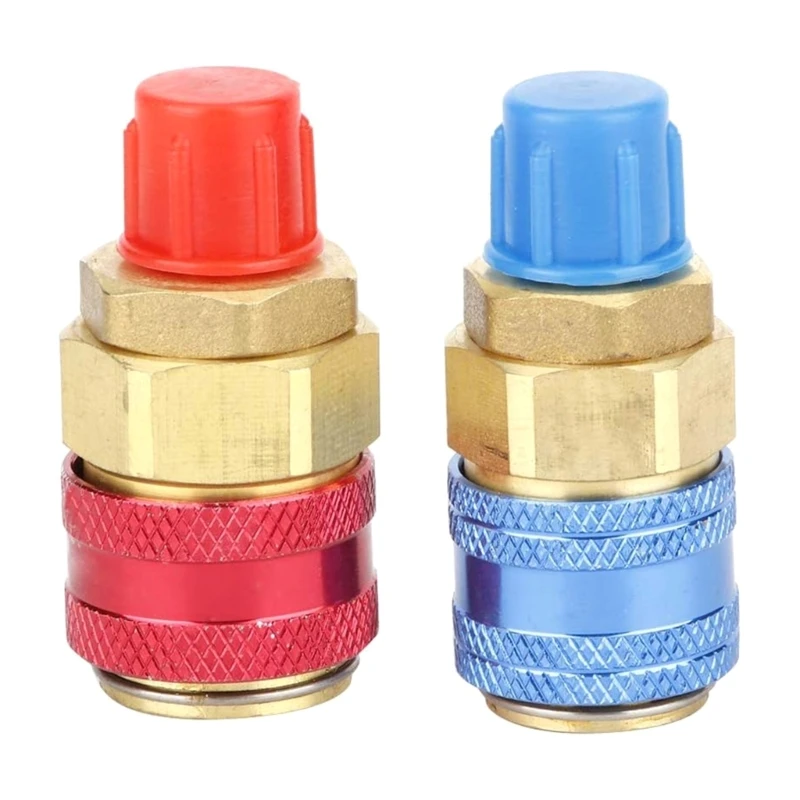 Convenient R1234yf to R134A Converters R134A Adapter Zinc Alloy High Low Side Connector Durable & Corrosion Resistant