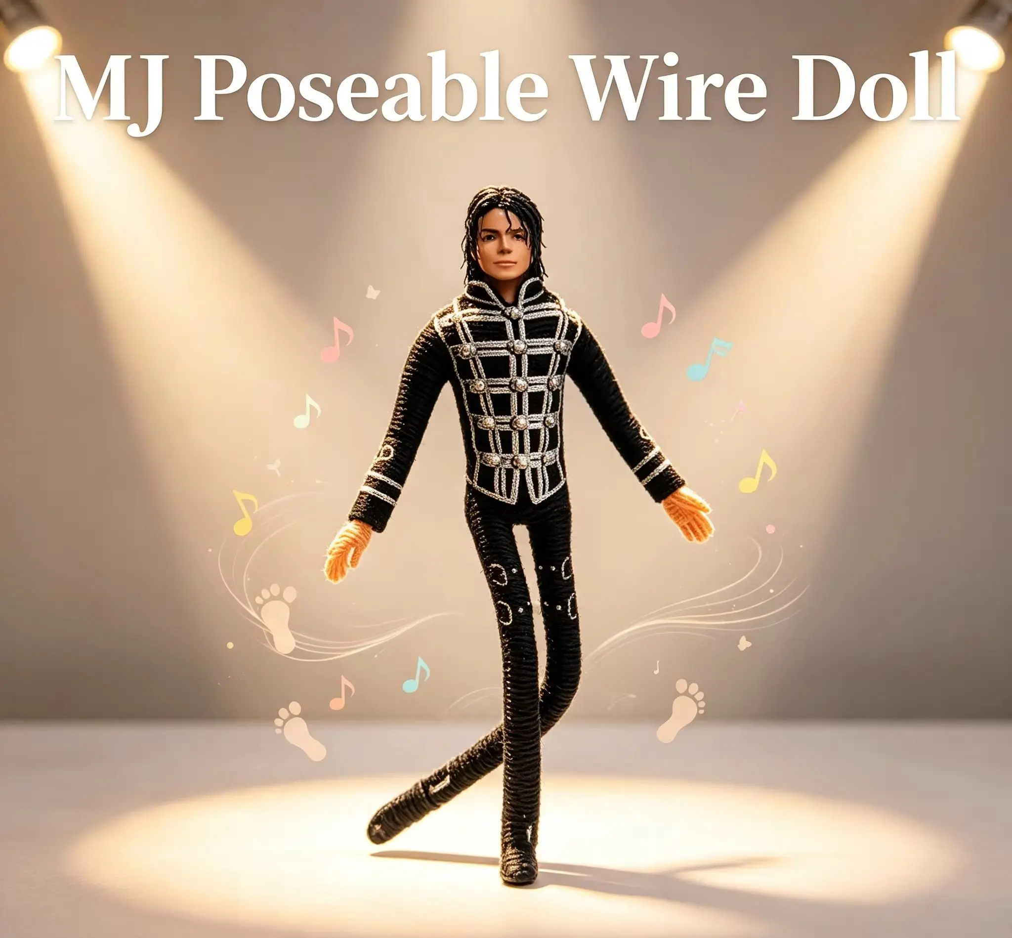 Figurine articulée en peluche Michael Jackson, accessoire de cosplay anime, figurine d'action, décoration de chambre, cadeau de collection pour les fans